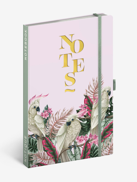 NOTIQUE NOTIQUE-Notizen Kakadu, gefüttert, 13 x 21 cm