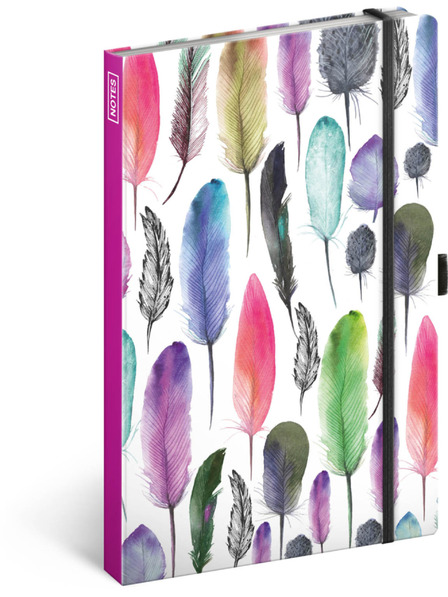 NOTIQUE NOTIQUE Notes Federn, liniert, 13 x 21 cm