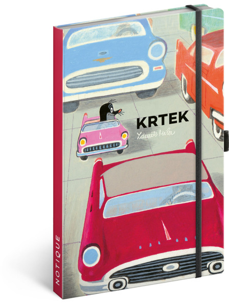 NOTIQUE NOTIQUE Notes Maulwurf und Auto, gefüttert, 13 x 21 cm BAAGL