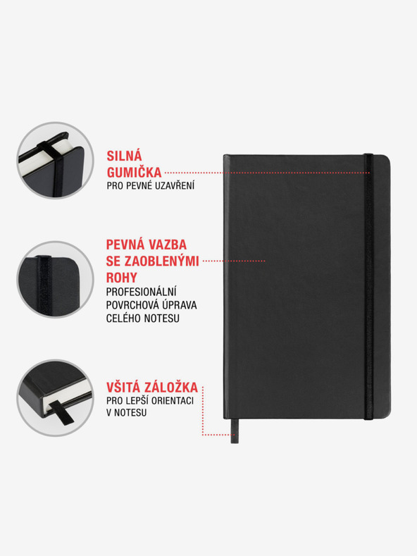 NOTIQUE NOTIQUE-Notizen Superman - Logo, liniert, 11 x 16 cm