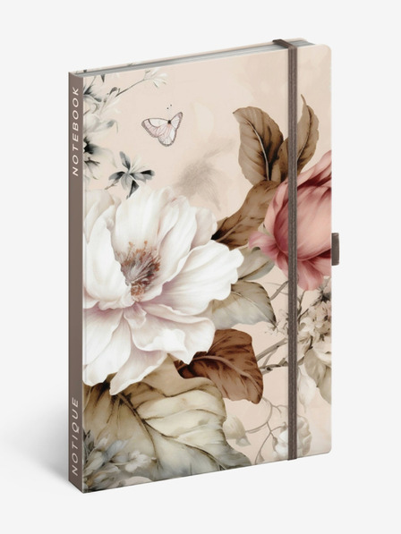 NOTIQUE NOTIQUE Notes Puderblumen, liniert, 13 x 21 cm