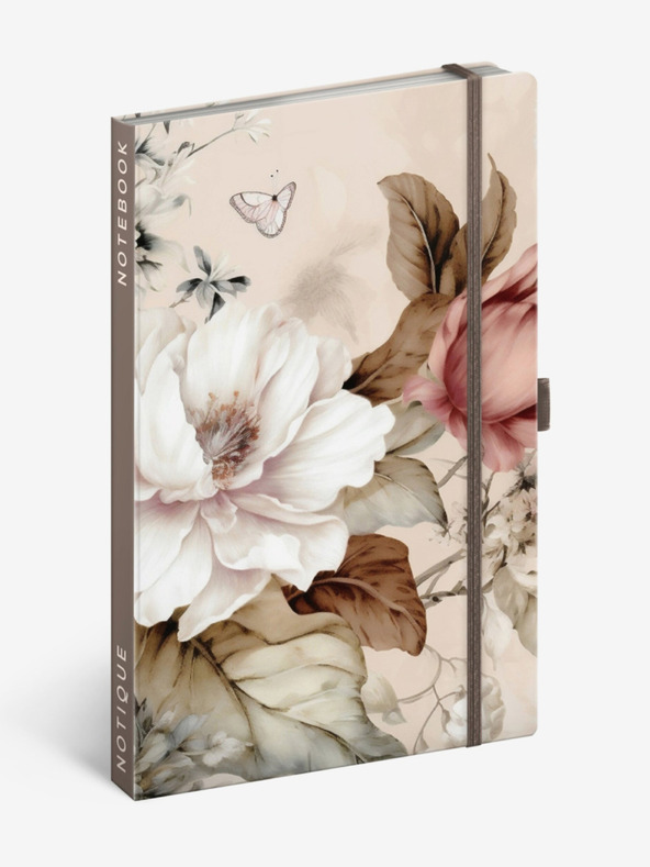 NOTIQUE NOTIQUE Notes Puderblumen, liniert, 13 x 21 cm