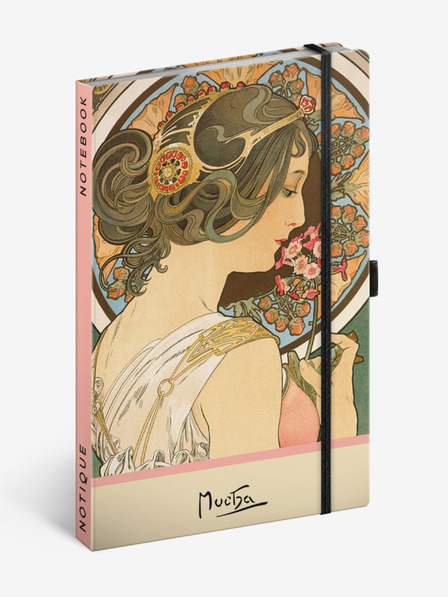 NOTIQUE NOTIQUE Notizbuch Alfons Mucha - Petrichor, gepunktet, 13 x 21 cm