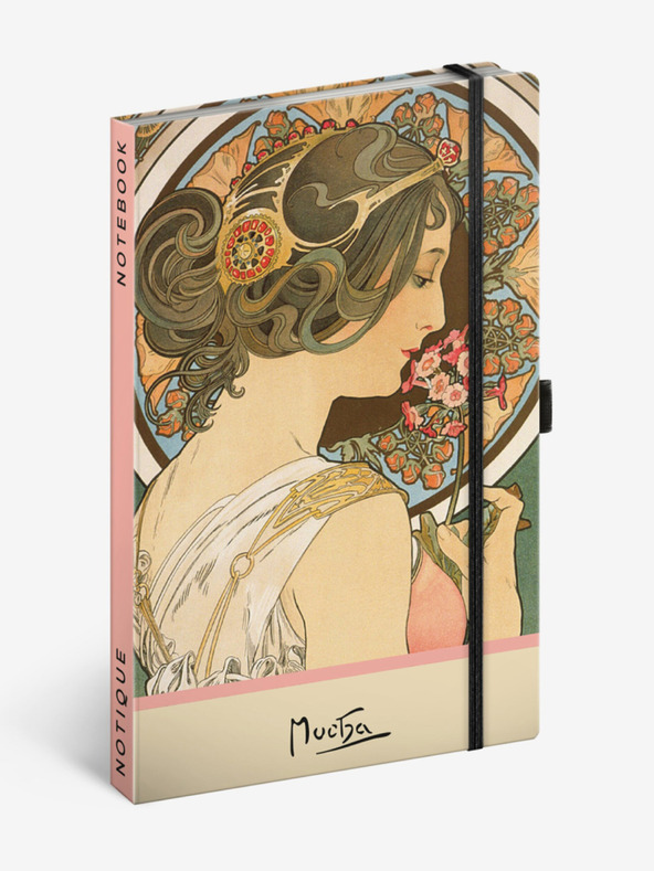NOTIQUE NOTIQUE Notizbuch Alfons Mucha - Petrichor, gepunktet, 13 x 21 cm