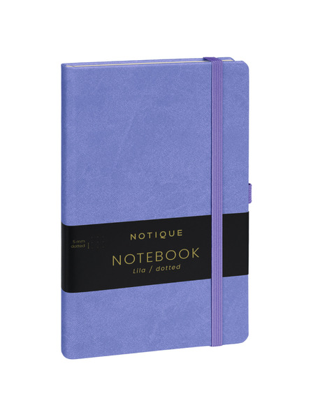 NOTIQUE NOTIQUE Notizen Lila, gepunktet, 13 x 21 cm