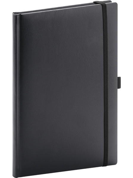 NOTIQUE NOTIQUE Notizen Balacron, schwarz, gefüttert, 15 x 21 cm