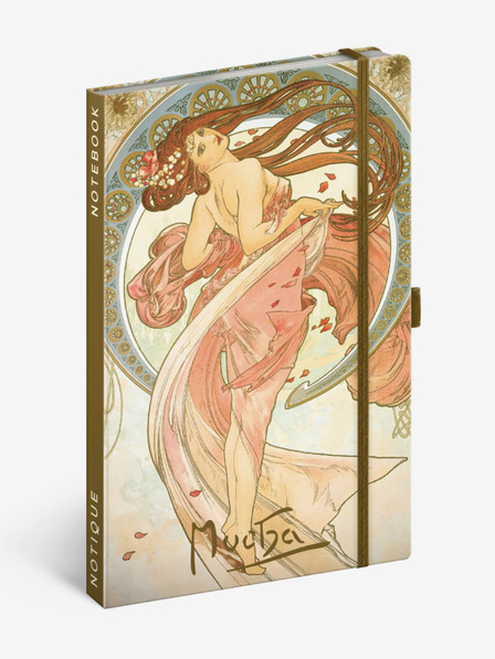 NOTIQUE NOTIQUE-Notizen Alfons Mucha - Tanz, liniert, 13 x 21 cm