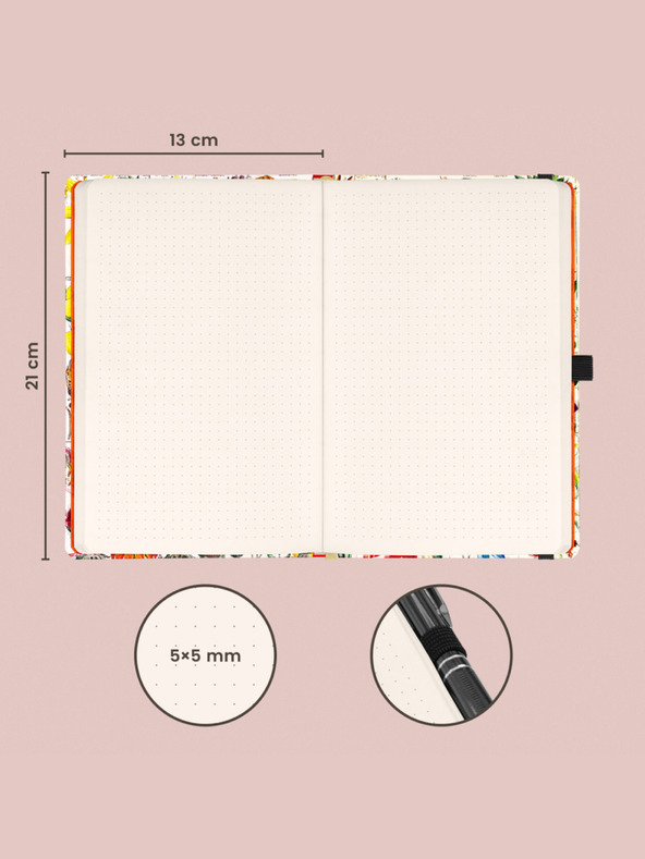 NOTIQUE NOTIQUE Notizen Herbarium von Kateřina Winterová, gepunktet, 13 x 21 cm