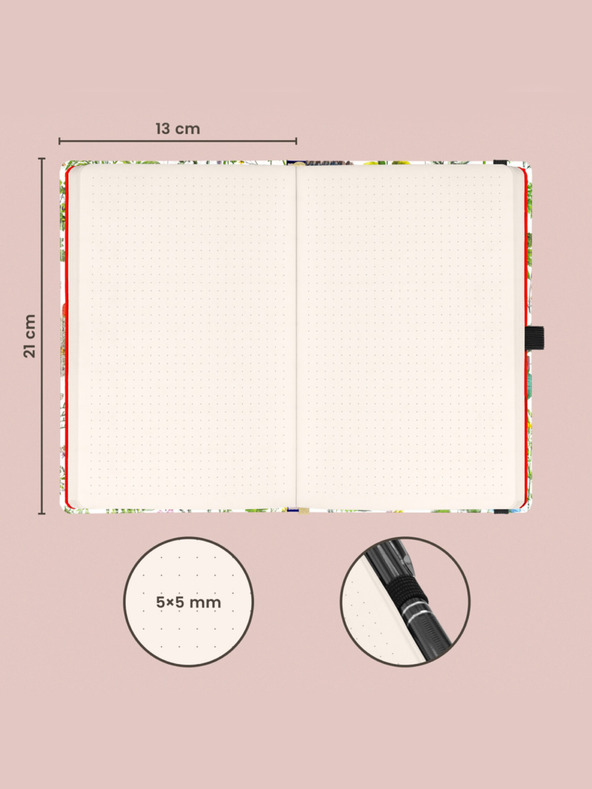 NOTIQUE NOTIQUE Notes Kräuter von Katerina Winter, gepunktet, 13 x 21 cm