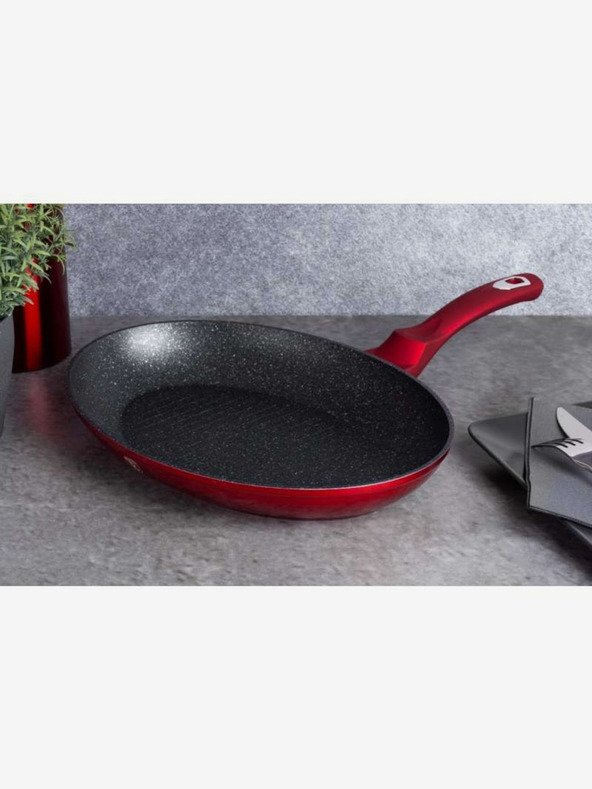 Berlingerhaus Fischpfanne mit Antihaftbeschichtung 35 cm Burgundy Edition BERLINGERHAUS