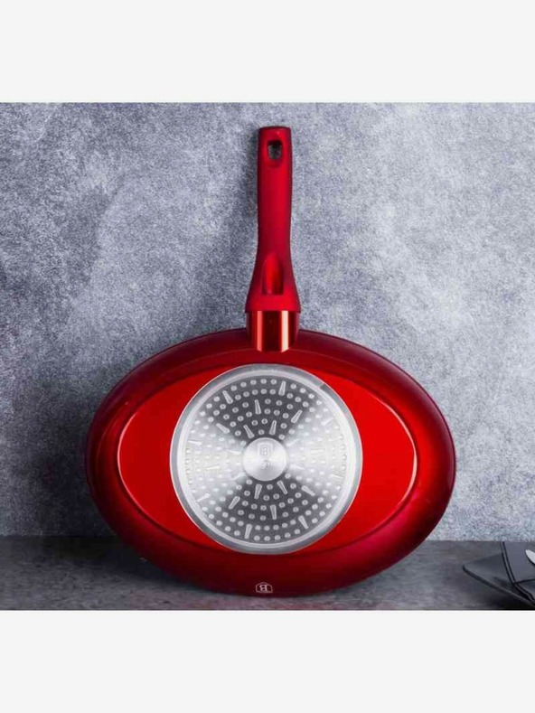 Berlingerhaus Fischpfanne mit Antihaftbeschichtung 35 cm Burgundy Edition BERLINGERHAUS