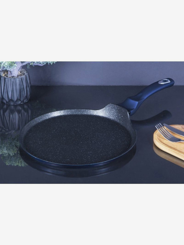 Berlingerhaus Pfannkuchenpfanne mit Marmoroberfläche 28 cm BERLINGERHAUS Metallic Line Aquamarine Edition