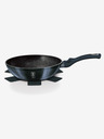 Berlingerhaus Wok-Pfanne mit Marmoroberfläche 30 cm BERLINGERHAUS Metallic Line Aquamarine Edition