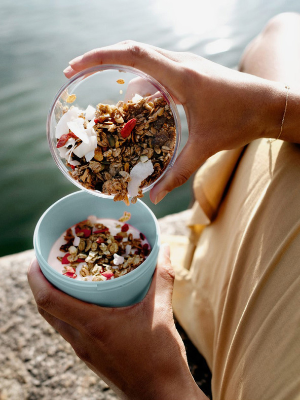 Mepal Schwarze Mepal Ellipse Mini-Lunchbox (300 + 120 ml)