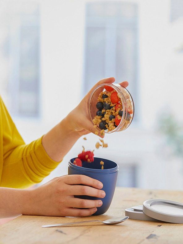 Mepal Schwarze Mepal Ellipse Mini-Lunchbox (300 + 120 ml)