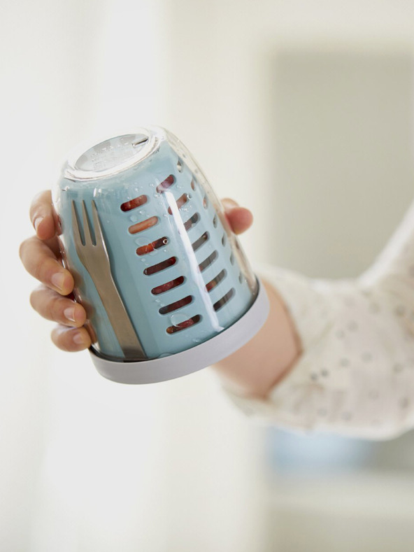 Mepal Pinke Snackbox mit Sieb Mepal Ellipse 600 ml