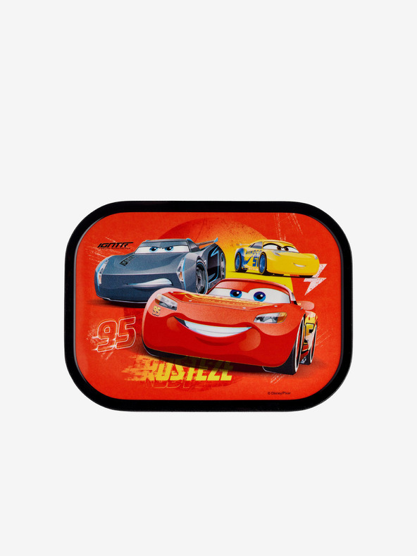 Mepal Rot gemusterte Snackbox für Kinder Mepal Campus Cars