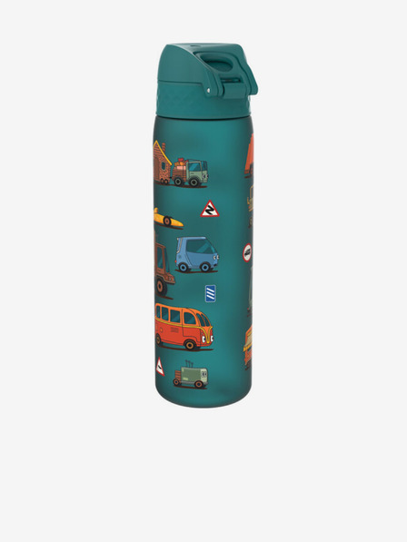 ION8 Petrolblaue gemusterte Flasche Ion8 Leak Proof Autos (500 ml)