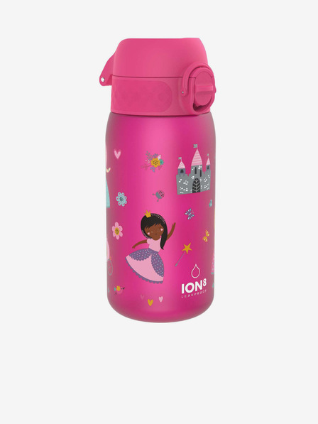 ION8 Rosa gemusterte Mädchen-Flasche Ion8 Leak Proof Princess 350 ml
