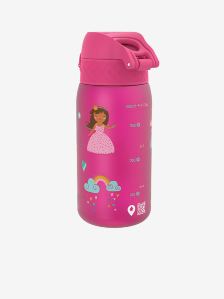 ION8 Rosa gemusterte Mädchen-Flasche Ion8 Leak Proof Princess 350 ml