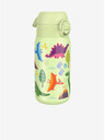 ION8 Hellgrüne gemusterte Edelstahl-Flasche Ion8 Leak Proof Dinosaurs (400 ml)