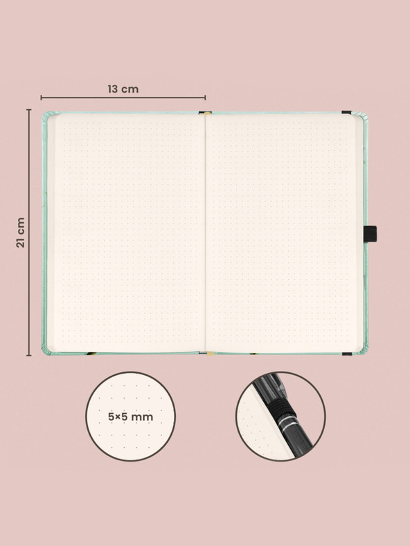 NOTIQUE NOTIQUE Notes Vögel von Katerina Winter, gepunktet, 13 x 21 cm