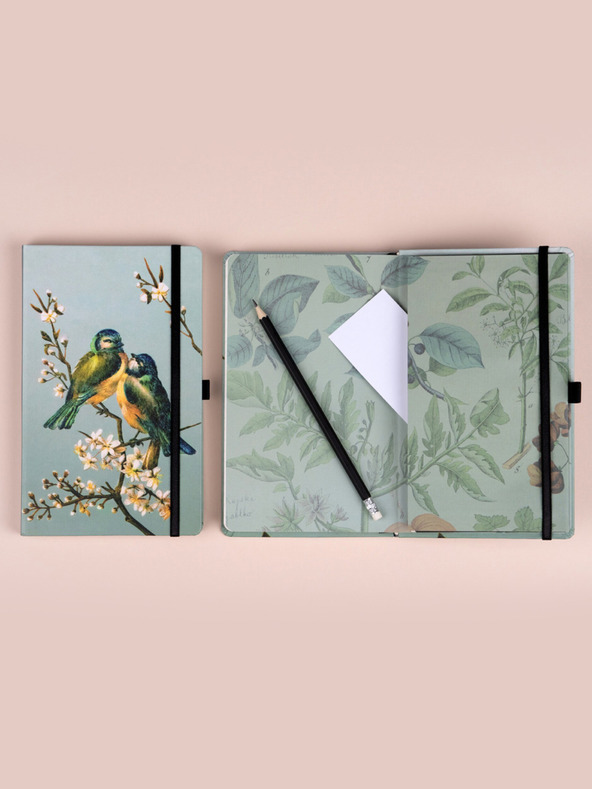 NOTIQUE NOTIQUE Notes Vögel von Katerina Winter, gepunktet, 13 x 21 cm