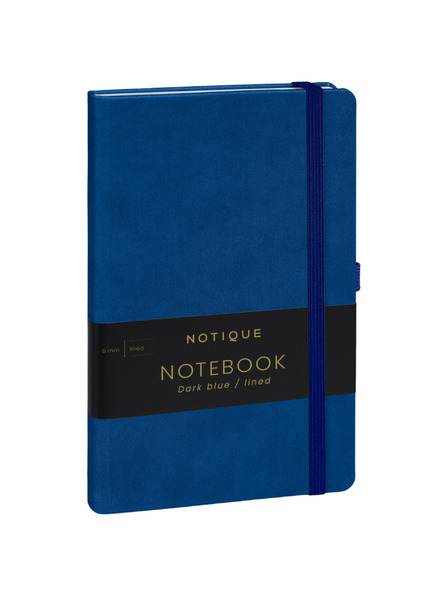 NOTIQUE NOTIQUE-Notizen Dunkelblau, liniert, 13 x 21 cm