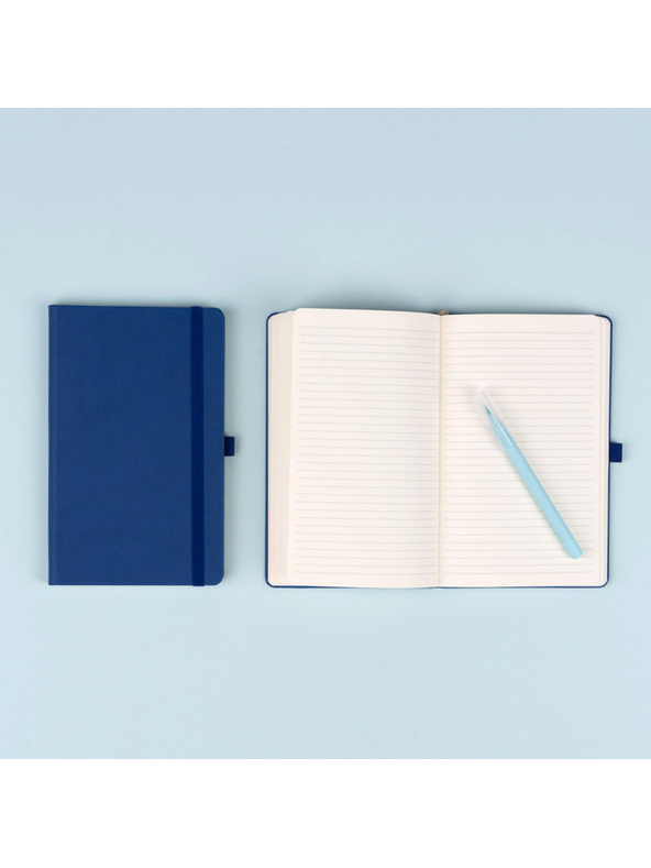 NOTIQUE NOTIQUE-Notizen Dunkelblau, liniert, 13 x 21 cm