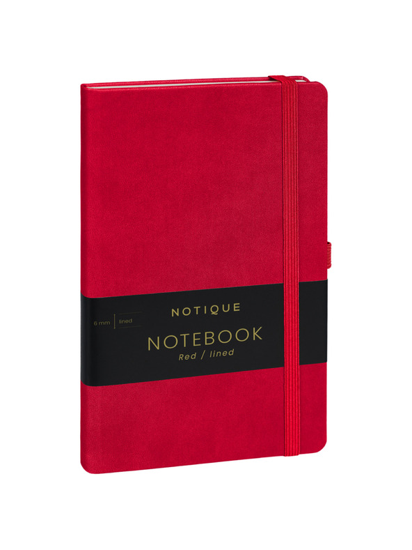 NOTIQUE NOTIQUE-Notizen Rot, liniert, 13 x 21 cm