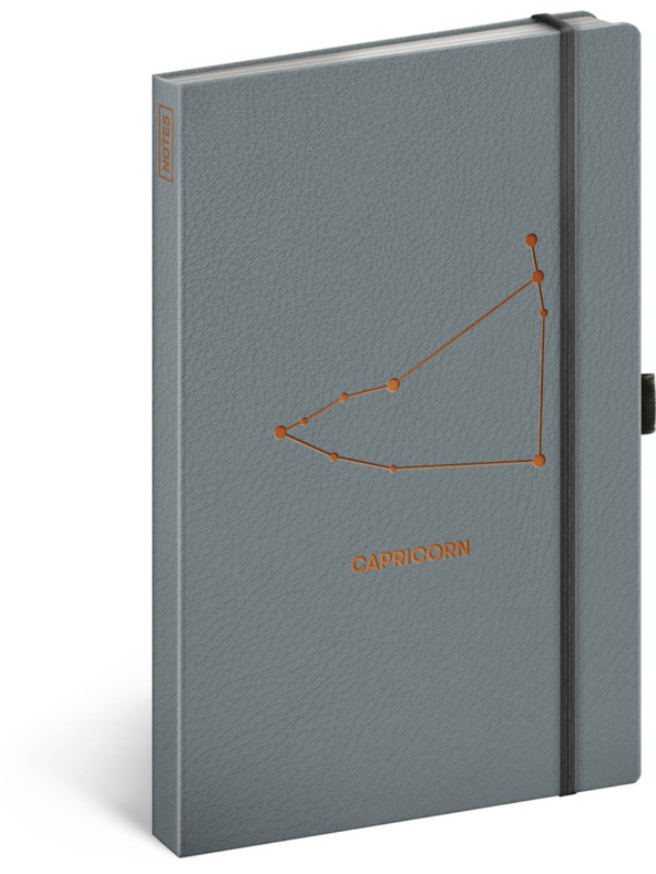 NOTIQUE NOTIQUE Notes Sternzeichen Steinbock, gefüttert, 13 x 21 cm