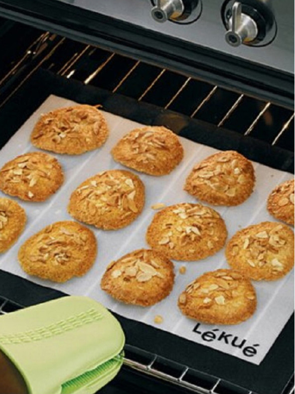 Lékué Lékué Silikon-Backmatte in Schwarz und Weiß