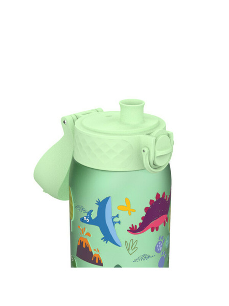 ION8 Ion8 Auslaufsichere Flasche BPA frei Dinosaurier Grün 350 ml