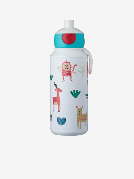 Mepal Mepal Campus Animal Friends Weiß gemusterte Babyflasche (400 ml)