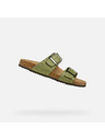 Geox Hellgrüne Damen-Pantoletten Geox Brionia R