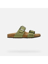 Geox Hellgrüne Damen-Pantoletten Geox Brionia R