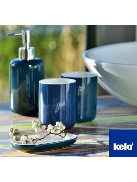 Kela Seifenspender ISABELLA Keramik teal KELA