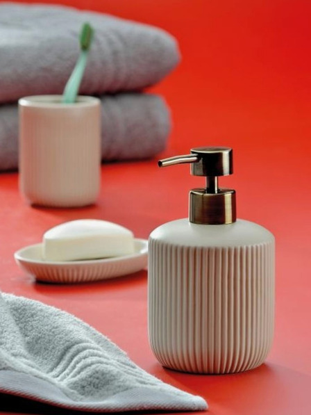 Kela Seifenspender Adele Keramik grau 400 ml KELA