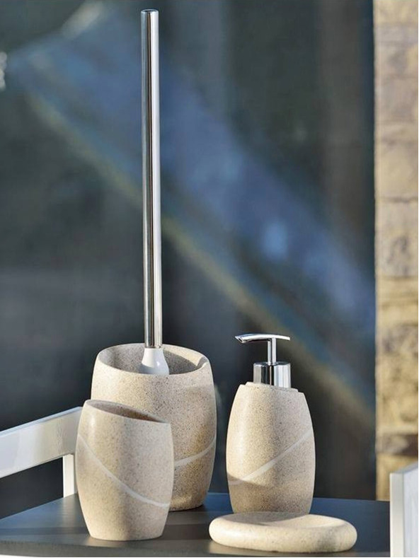 Kela Seifenspender TALUS Poly, Steindekor beige KELA