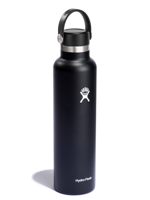 Hydro Flask Hydro Flask Edelstahl-Thermoflasche Standard Mouth Flex Cap 24 oz (709 ml) Schwarz