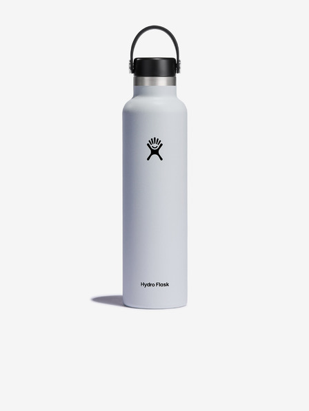 Hydro Flask Weiße Edelstahl-Thermoflasche Hydro Flask Standard Mouth Flex (709 ml)