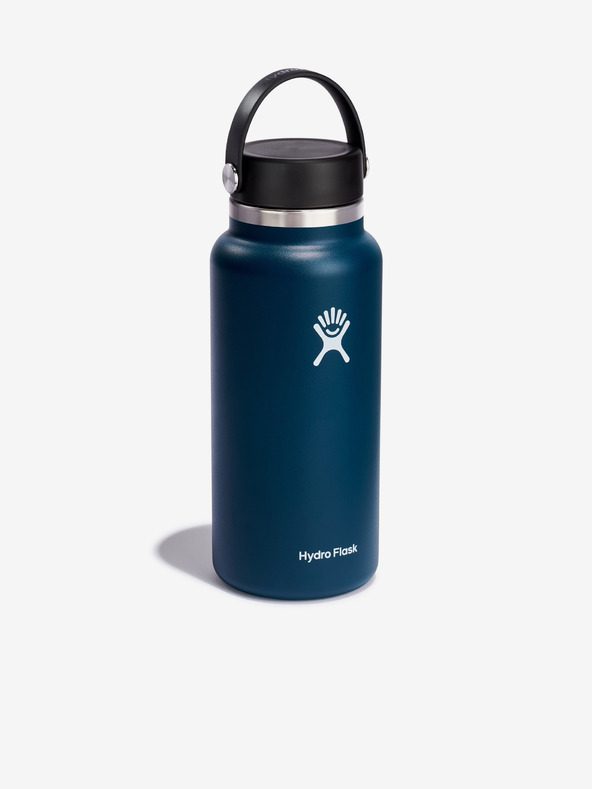 Hydro Flask Dunkelblau Edelstahl-Thermoflasche Hydro Flask Wide Mouth Flex Cap (946 ml)