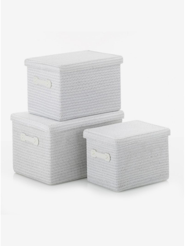 Kela RIMOSSA Korb-Set 3 Stück weiß KELA