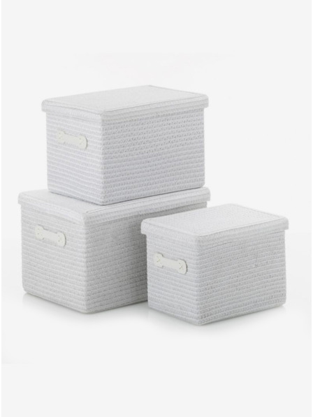 Kela RIMOSSA Korb-Set 3 Stück weiß KELA