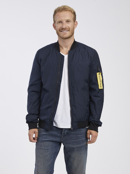 Shine Original Dunkelblaue Bomberjacke Shine Original