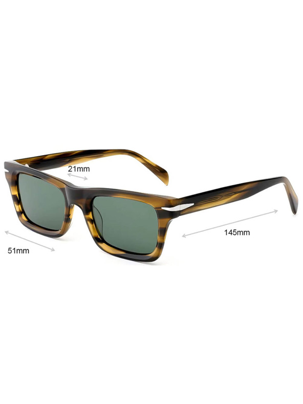 VEYREY VeyRey Acetat-Sonnenbrille polarisierend Nerd Mahk