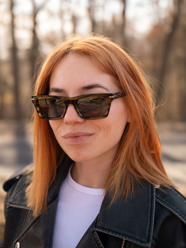 VEYREY VeyRey Acetat-Sonnenbrille polarisierend Nerd Mahk