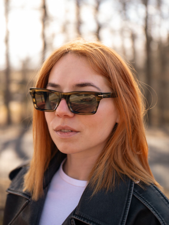 VEYREY VeyRey Acetat-Sonnenbrille polarisierend Nerd Mahk