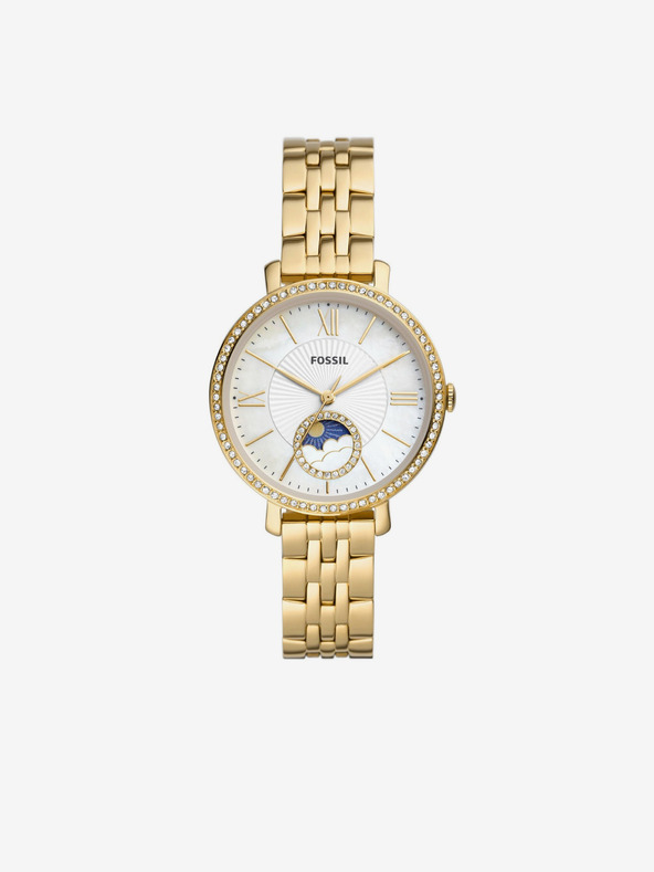 Fossil Goldene Damenarmbanduhr Fossil Jacqueline