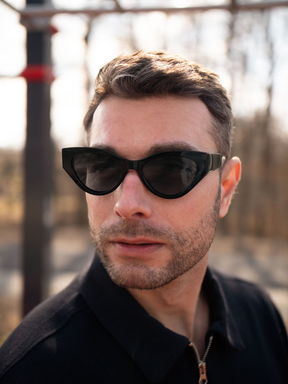 VEYREY VeyRey Acetat polarisierte Cat-Eye Sonnenbrille Zurgug